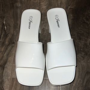 White Jelly Sandals